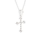 1/20  ctw Round Lab Grown Diamond Cross Pendant