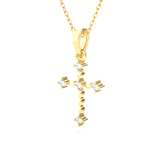 1/20  ctw Round Lab Grown Diamond Cross Pendant