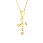 1/20  ctw Round Lab Grown Diamond Cross Pendant