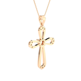 1/2  ctw Round Lab Grown Diamond Cross Pendant