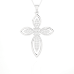 1  ctw Round Lab Grown Diamond Cross Pendant