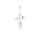 1  ctw Round Lab Grown Diamond Cross Pendant