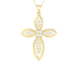 1  ctw Round Lab Grown Diamond Cross Pendant