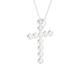 1/2  ctw Round Lab Grown Diamond Cross Pendant