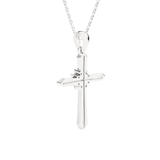 1/20  ctw Round Lab Grown Diamond Cross Pendant