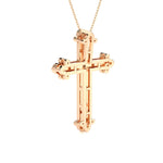 1/3 ctw Round Lab Grown Diamond Cross Pendant