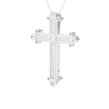 1/3 ctw Round Lab Grown Diamond Cross Pendant