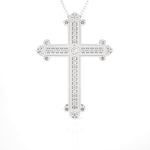 1/3 ctw Round Lab Grown Diamond Cross Pendant