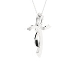 3/8 ctw Round Lab Grown Diamond Cross Pendant