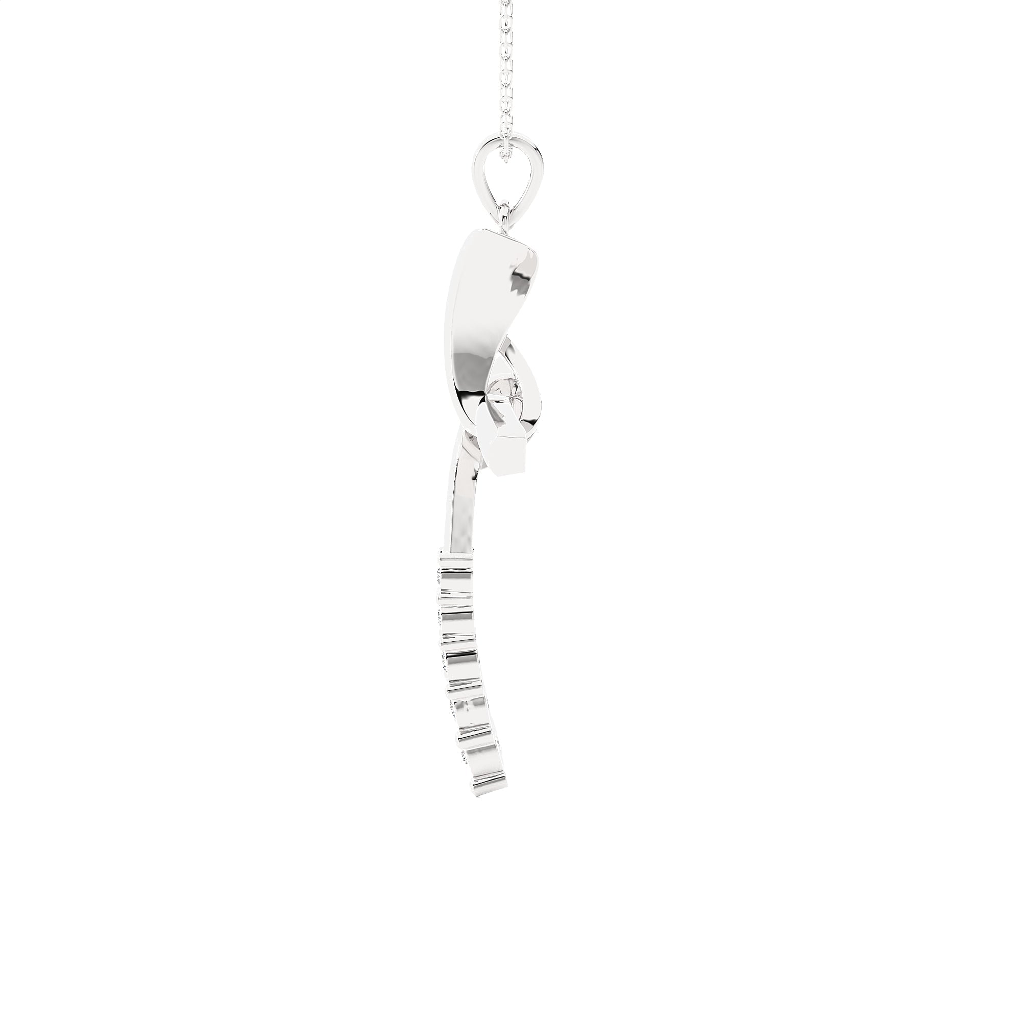 1/10 ctw Round Lab Grown Diamond Cross Pendant