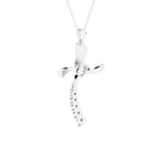 1/10 ctw Round Lab Grown Diamond Cross Pendant
