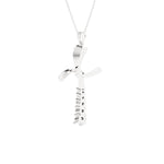 1/10 ctw Round Lab Grown Diamond Cross Pendant