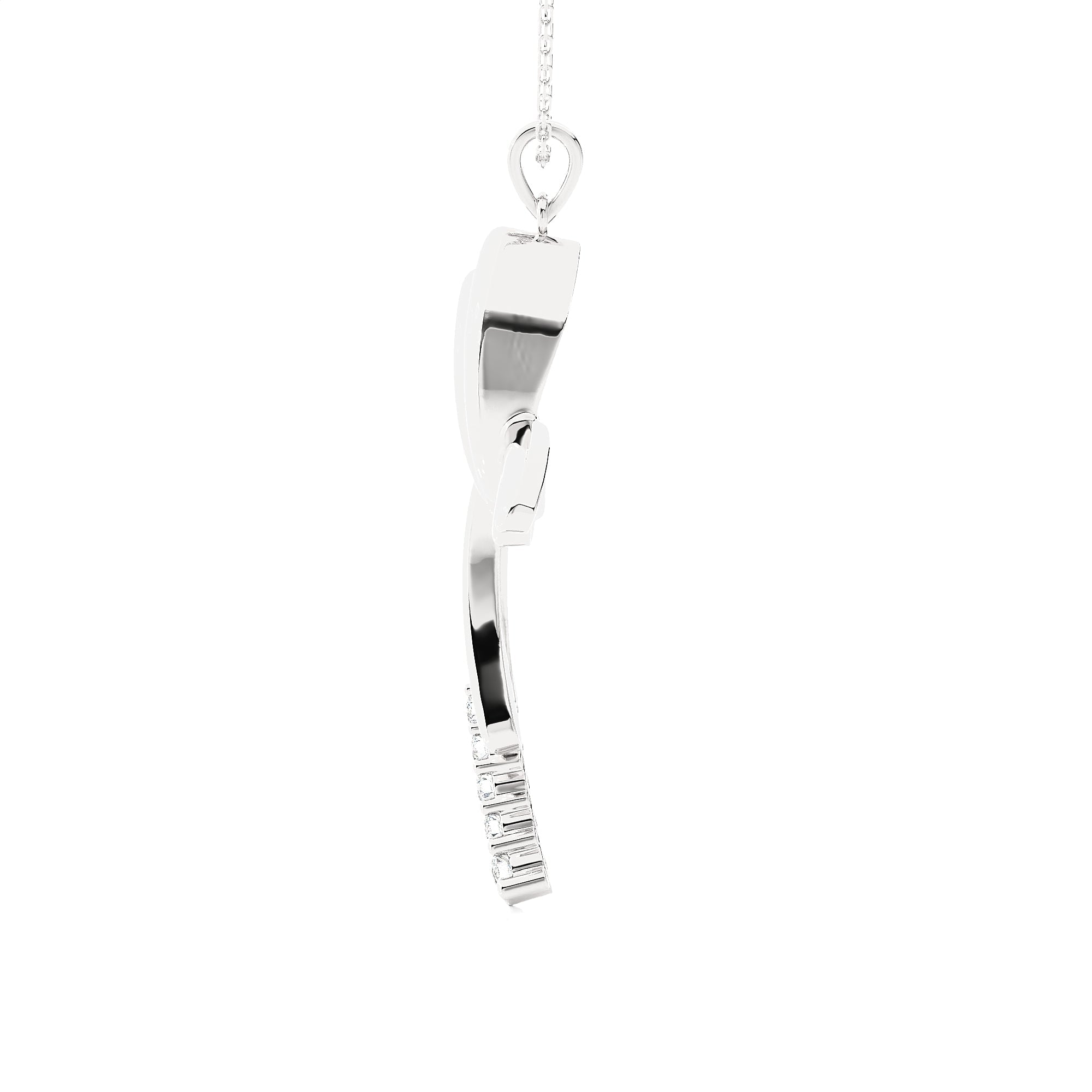 1/6 ctw Round Lab Grown Diamond Cross Pendant