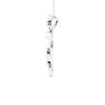 1/2 ctw Round Lab Grown Diamond Cross Pendant
