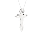 1/2 ctw Round Lab Grown Diamond Cross Pendant