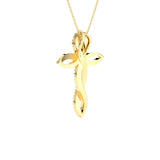 1/2 ctw Round Lab Grown Diamond Cross Pendant