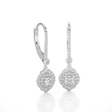 1 1/4 ctw Round Lab Grown Diamond Drop Earrings