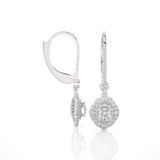 1 1/4 ctw Round Lab Grown Diamond Drop Earrings