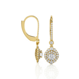 1 1/4 ctw Round Lab Grown Diamond Drop Earrings