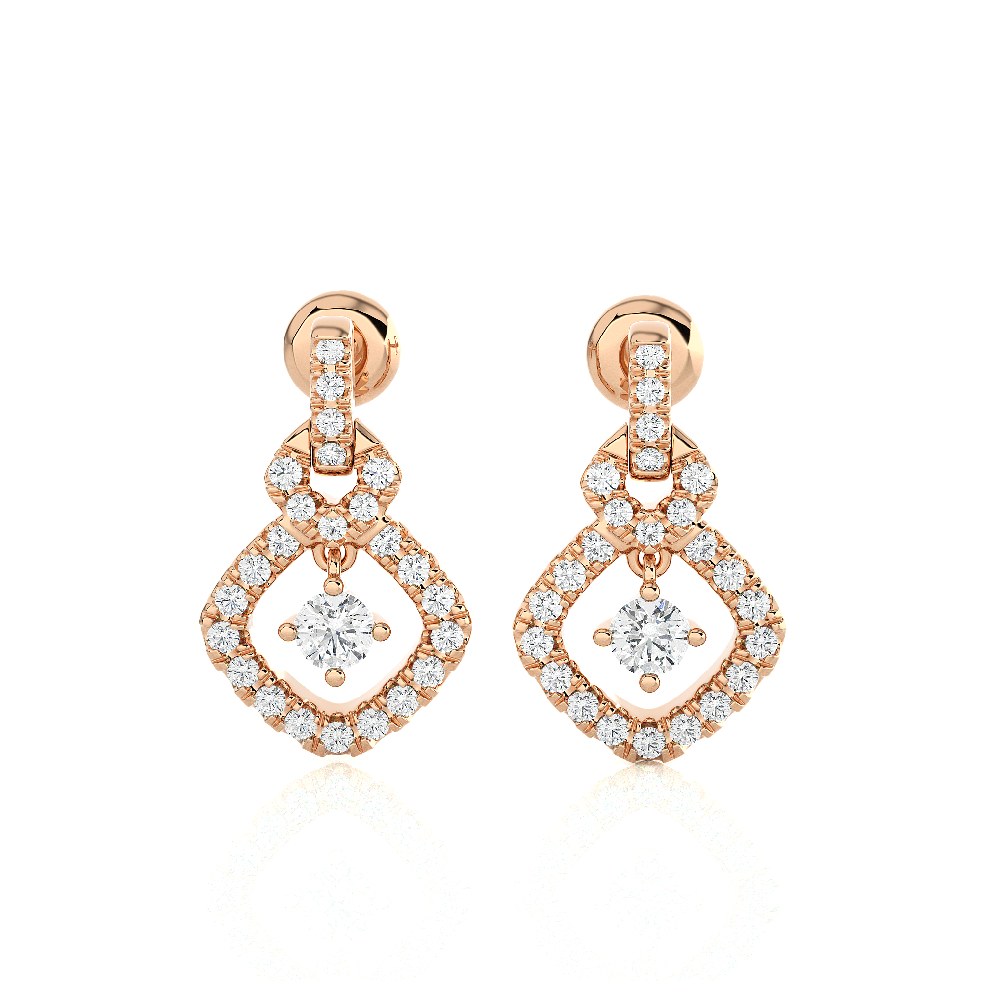 1/2 ctw Round Lab Grown Diamond Stud Earrings