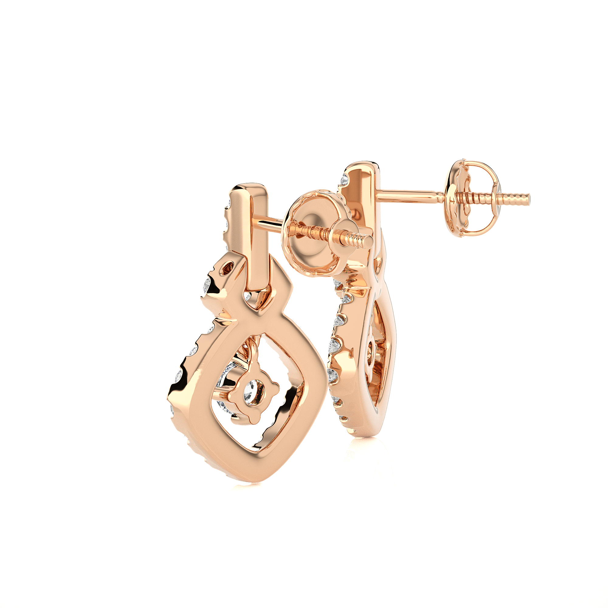 1/2 ctw Round Lab Grown Diamond Stud Earrings