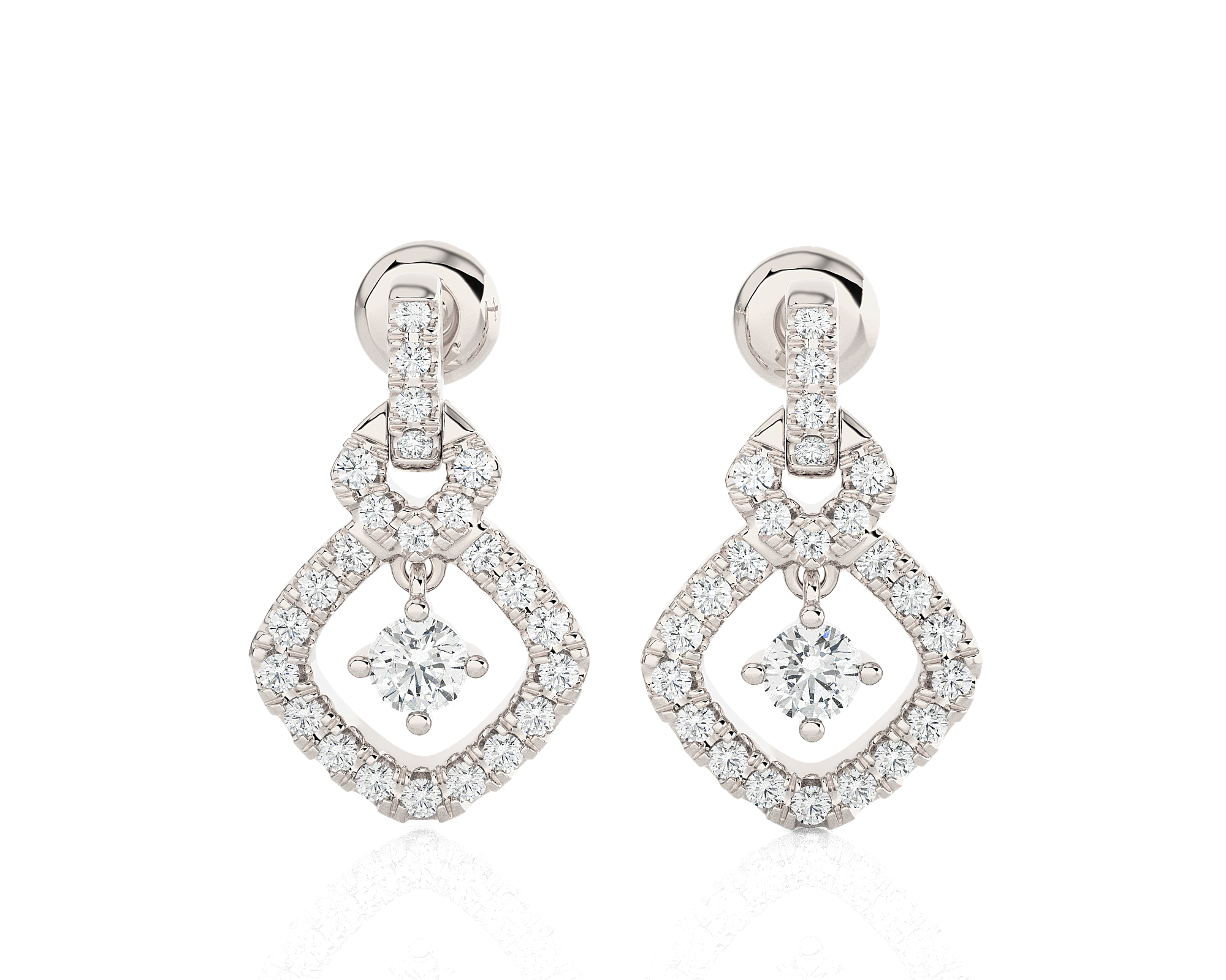 1/2 ctw Round Lab Grown Diamond Stud Earrings
