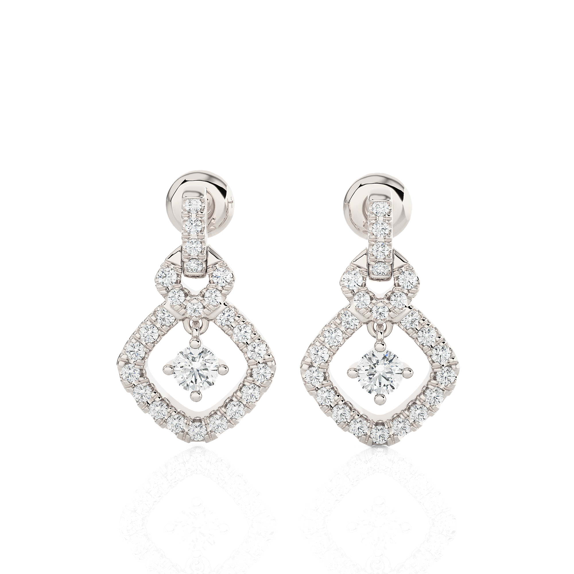 1/2 ctw Round Lab Grown Diamond Stud Earrings