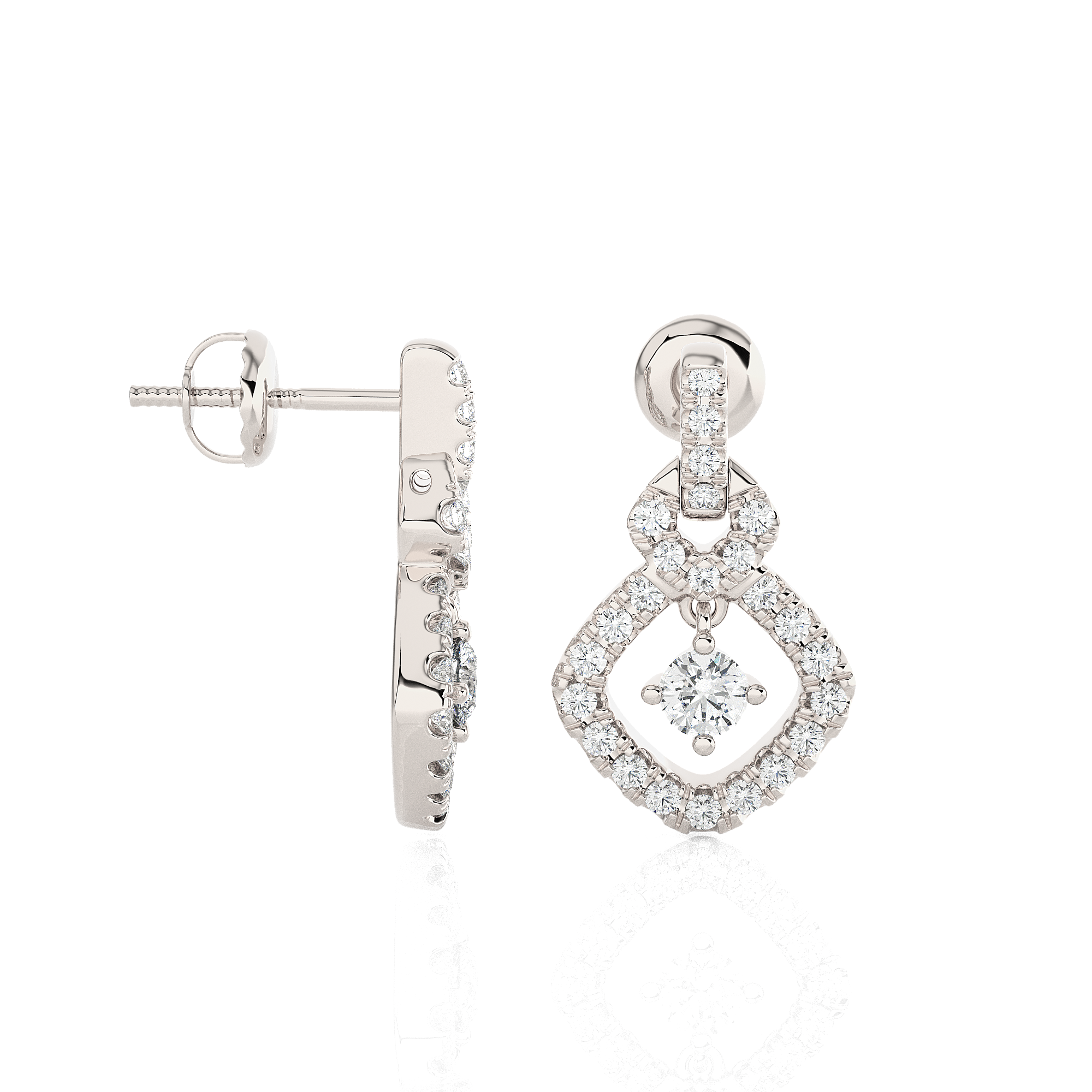 1/2 ctw Round Lab Grown Diamond Stud Earrings