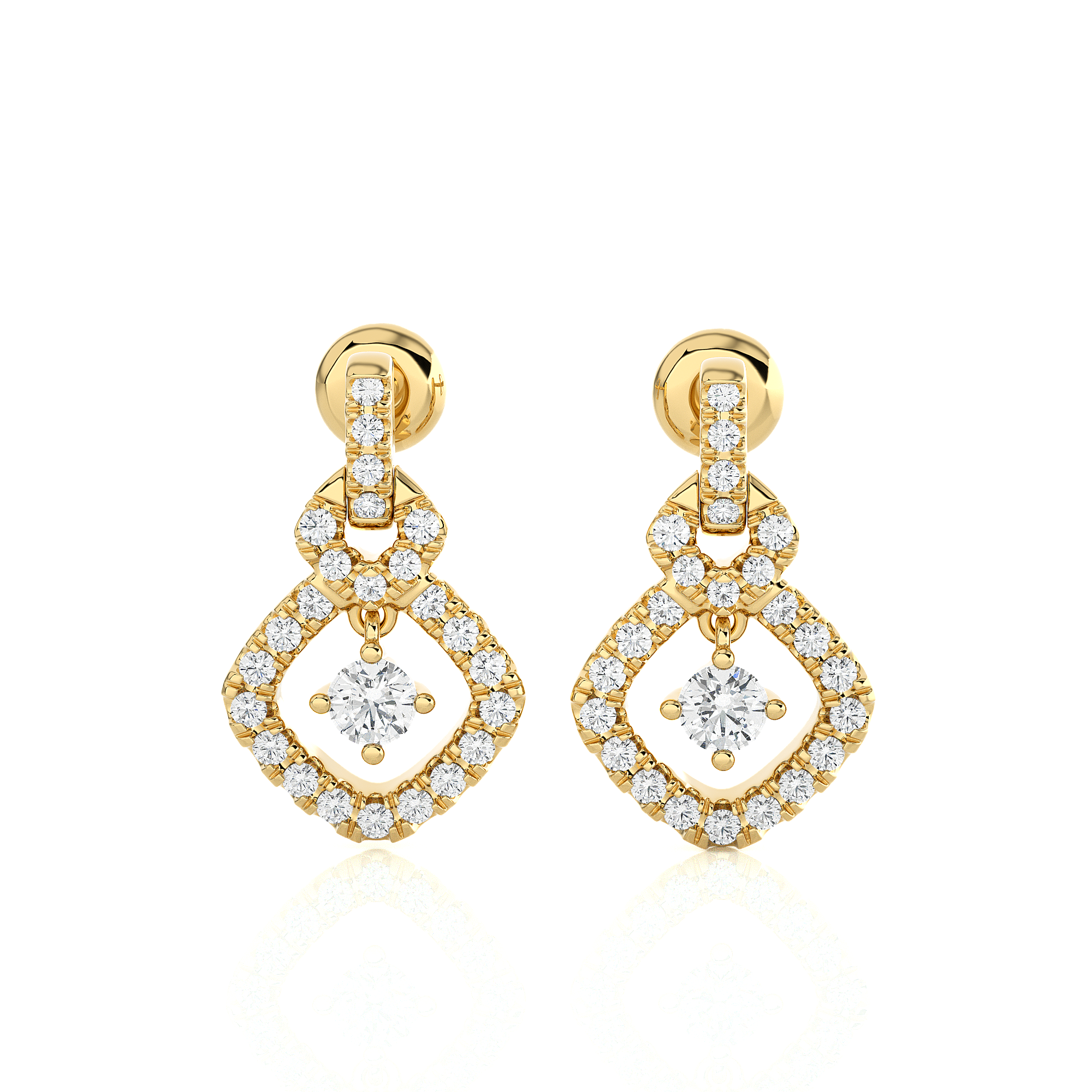 1/2 ctw Round Lab Grown Diamond Stud Earrings