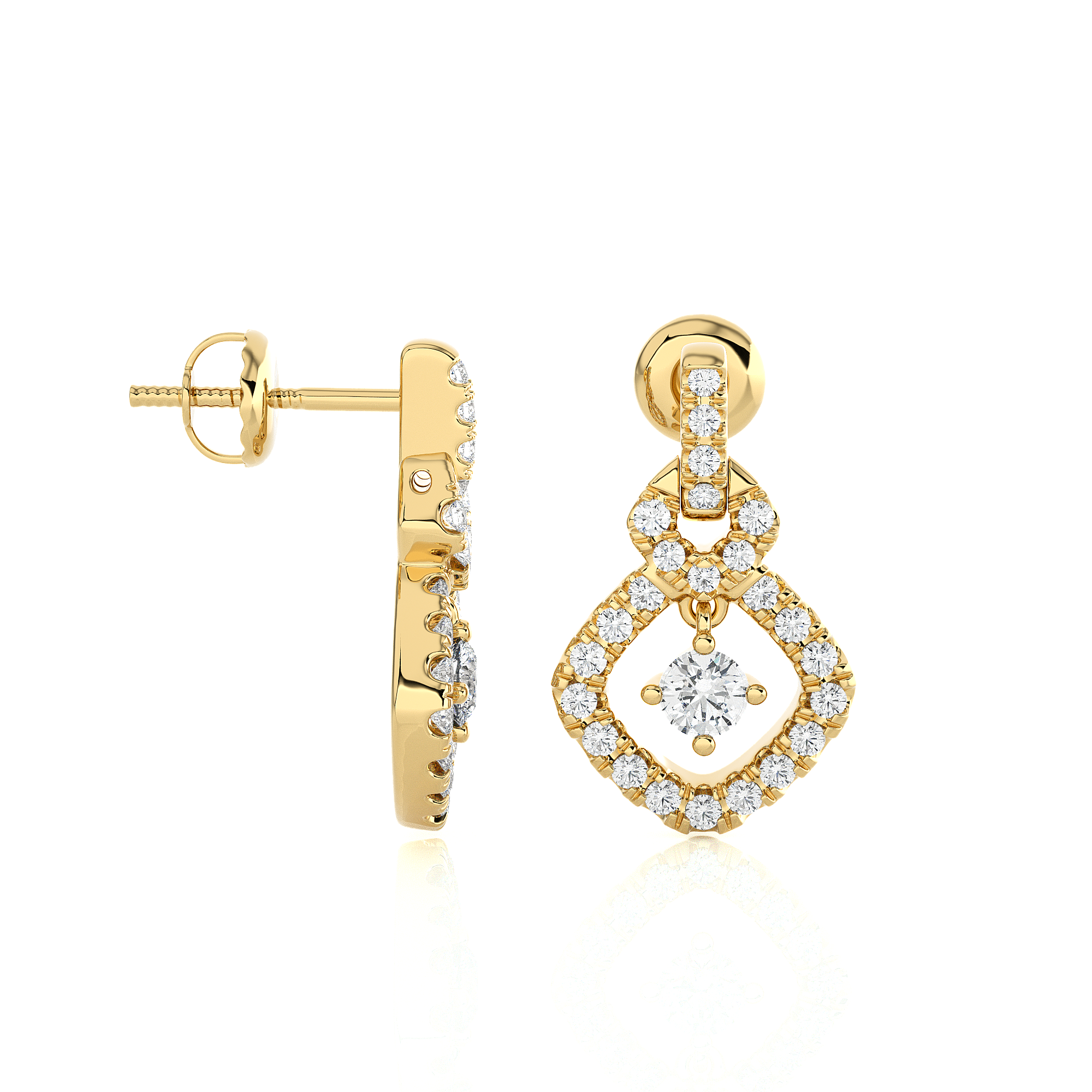 1/2 ctw Round Lab Grown Diamond Stud Earrings