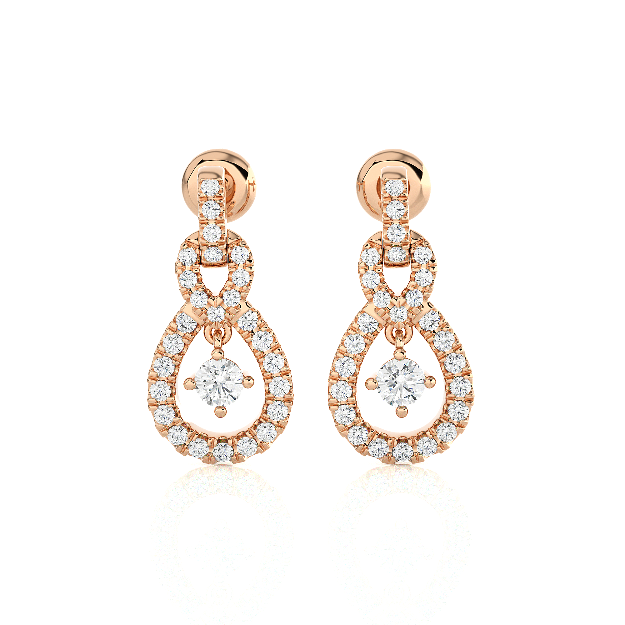 1/2 ctw Round Lab Grown Diamond Stud Earrings