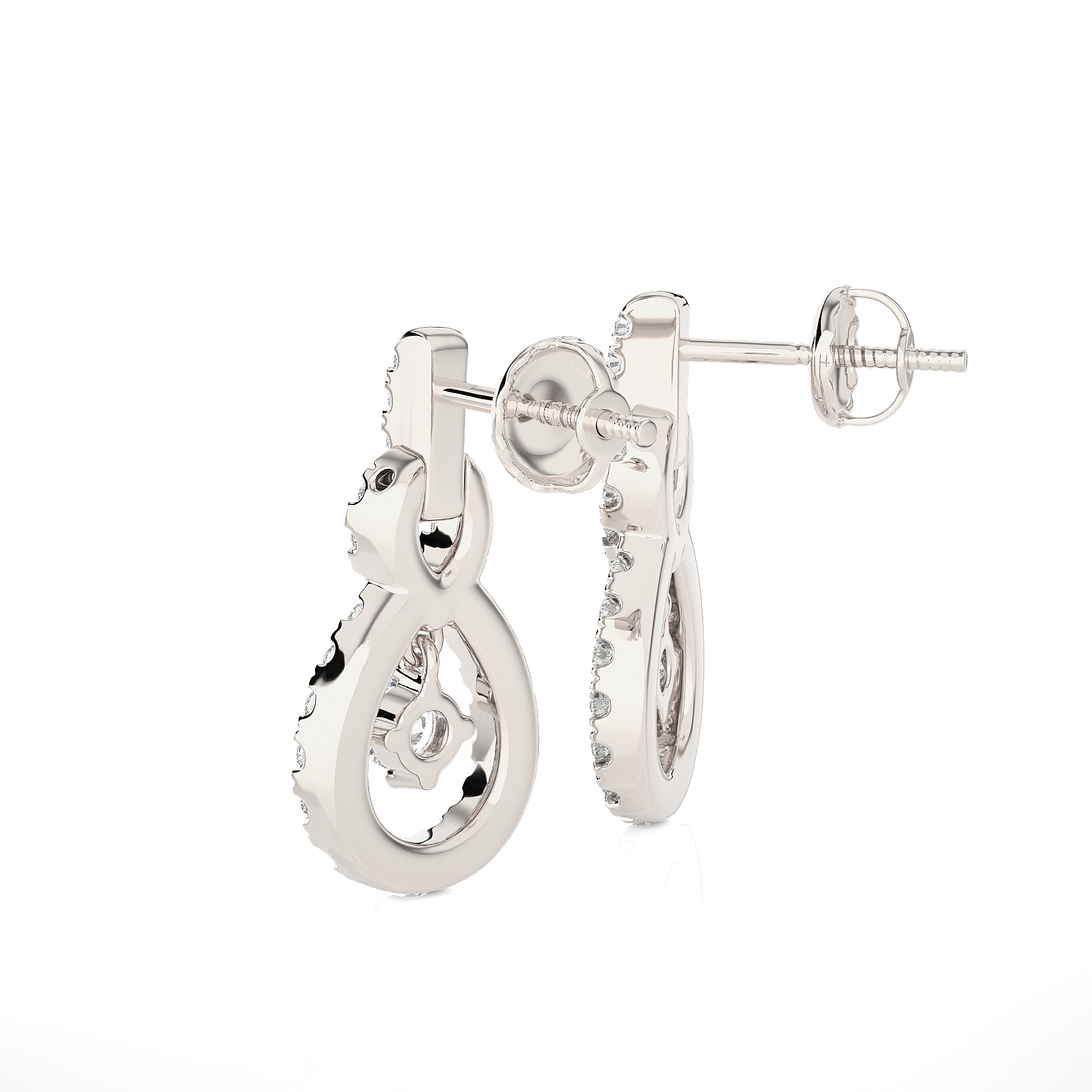 1/2 ctw Round Lab Grown Diamond Stud Earrings