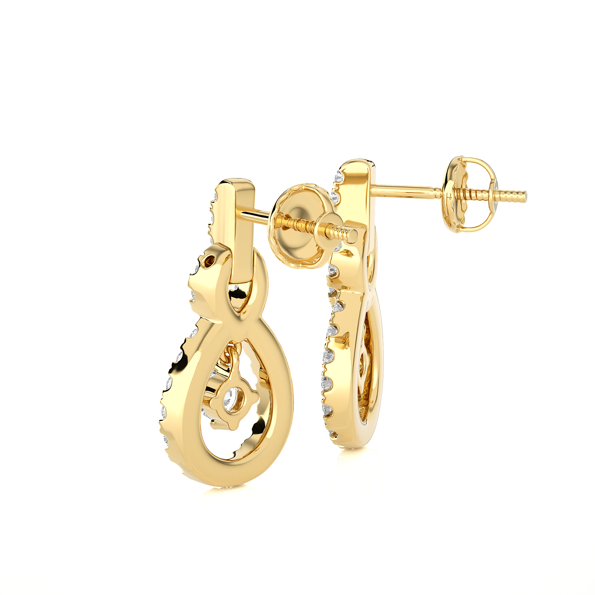 1/2 ctw Round Lab Grown Diamond Stud Earrings