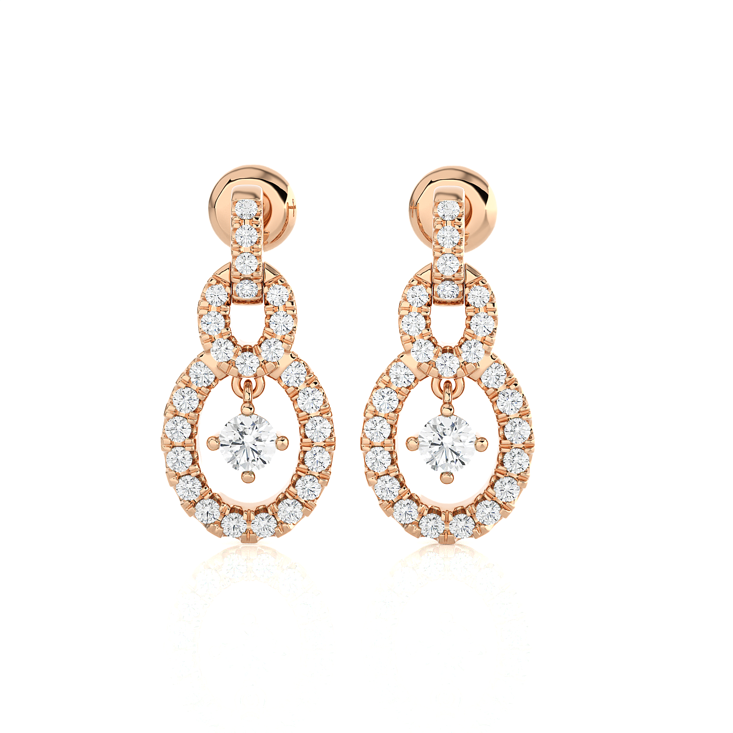 1/2 ctw Round Lab Grown Diamond Stud Earrings