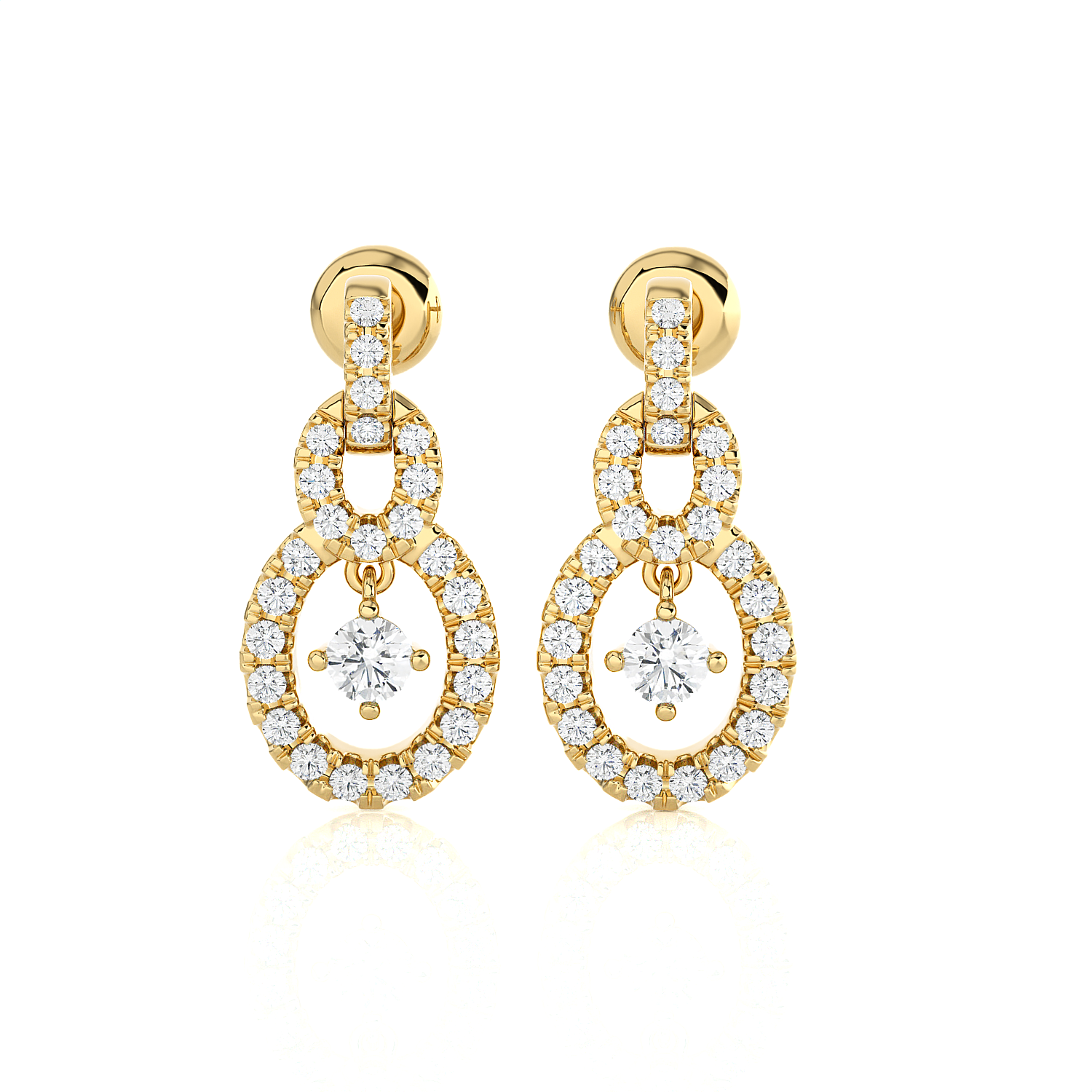 1/2 ctw Round Lab Grown Diamond Stud Earrings