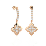 1 ctw Round Lab Grown Diamond Drop Earrings