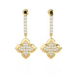 1 ctw Round Lab Grown Diamond Drop Earrings