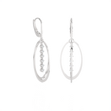 7/8 ctw Round Lab Grown Diamond Drop Earrings