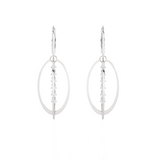 7/8 ctw Round Lab Grown Diamond Drop Earrings