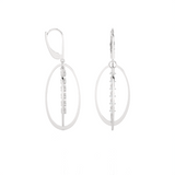 7/8 ctw Round Lab Grown Diamond Drop Earrings