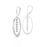 7/8 ctw Round Lab Grown Diamond Drop Earrings