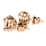 Oval Lab Grown Diamond Solitaire Stud Earrings