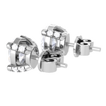 Oval Lab Grown Diamond Solitaire Stud Earrings