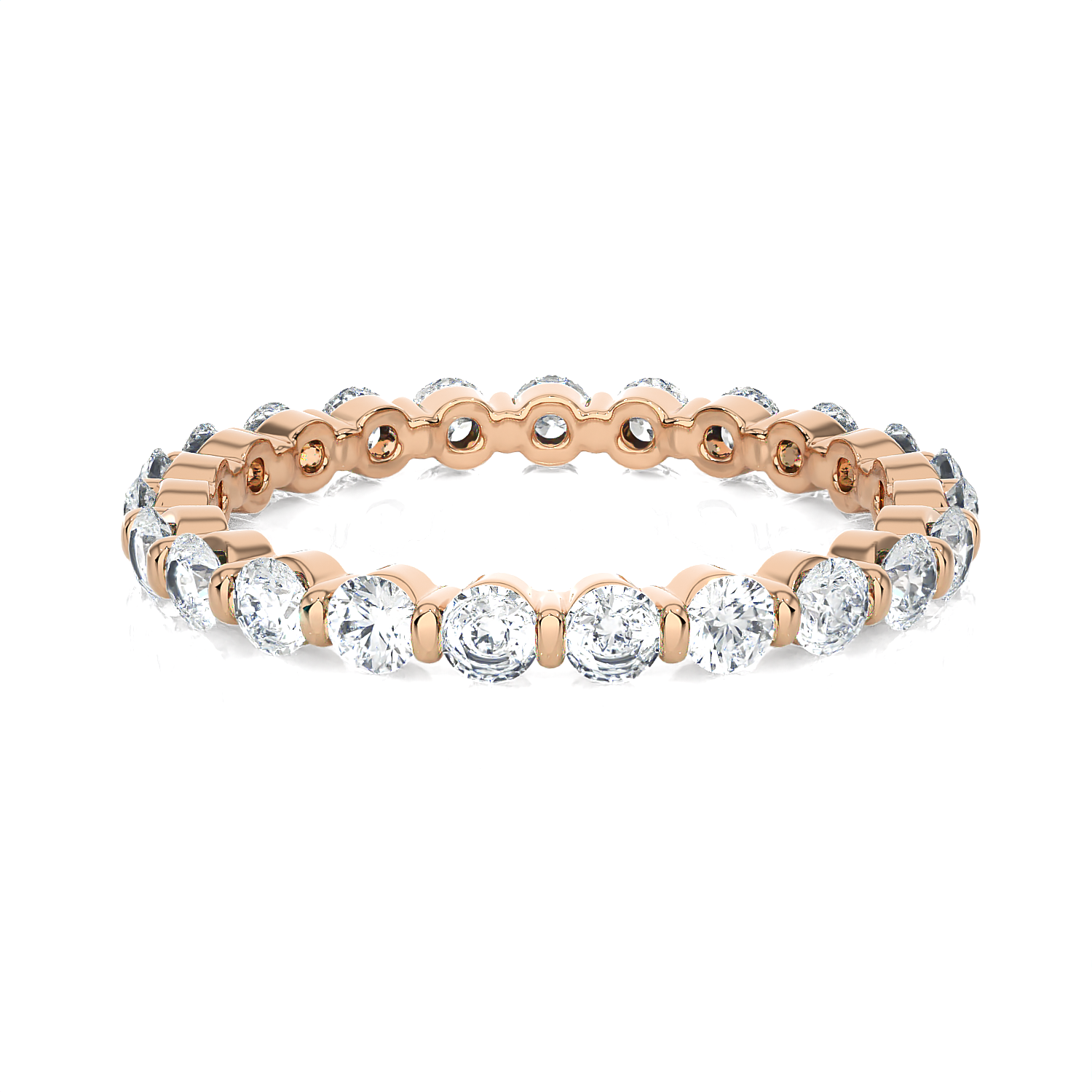 1 5/8 ctw Round Lab Grown Diamond Eternity Band