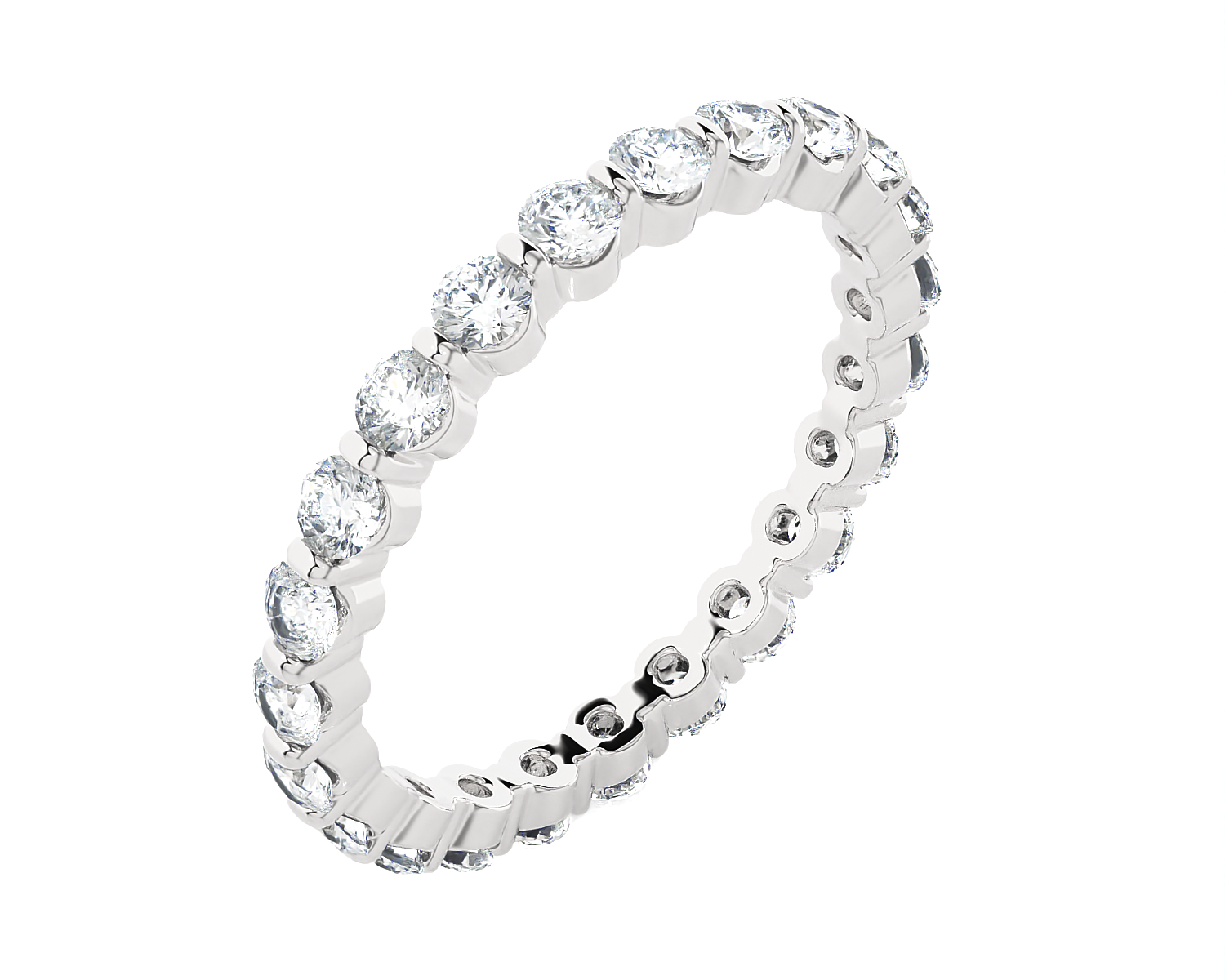 1 5/8 ctw Round Lab Grown Diamond Eternity Band