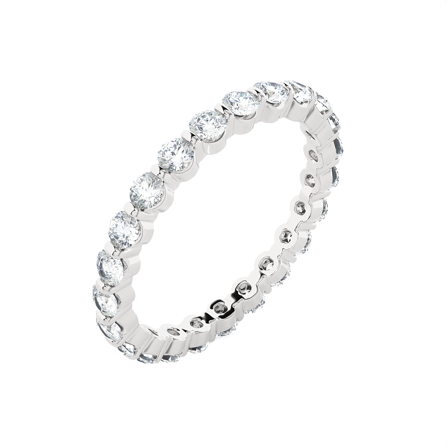 1 5/8 ctw Round Lab Grown Diamond Eternity Band