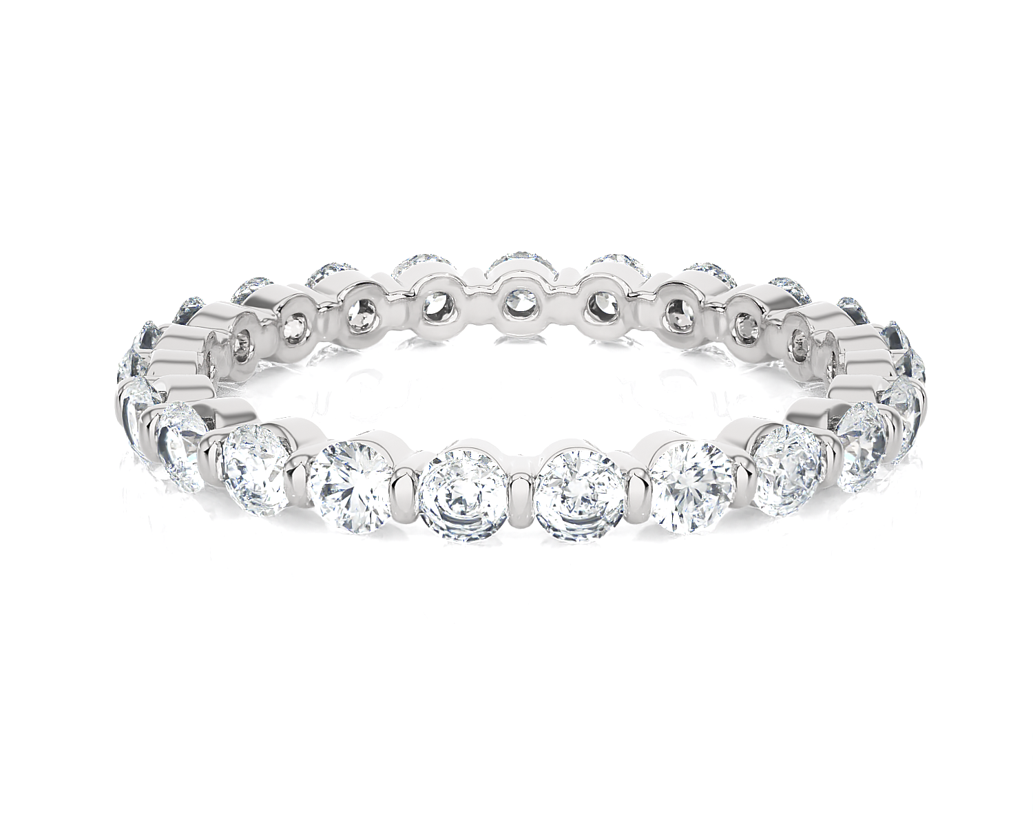 1 5/8 ctw Round Lab Grown Diamond Eternity Band