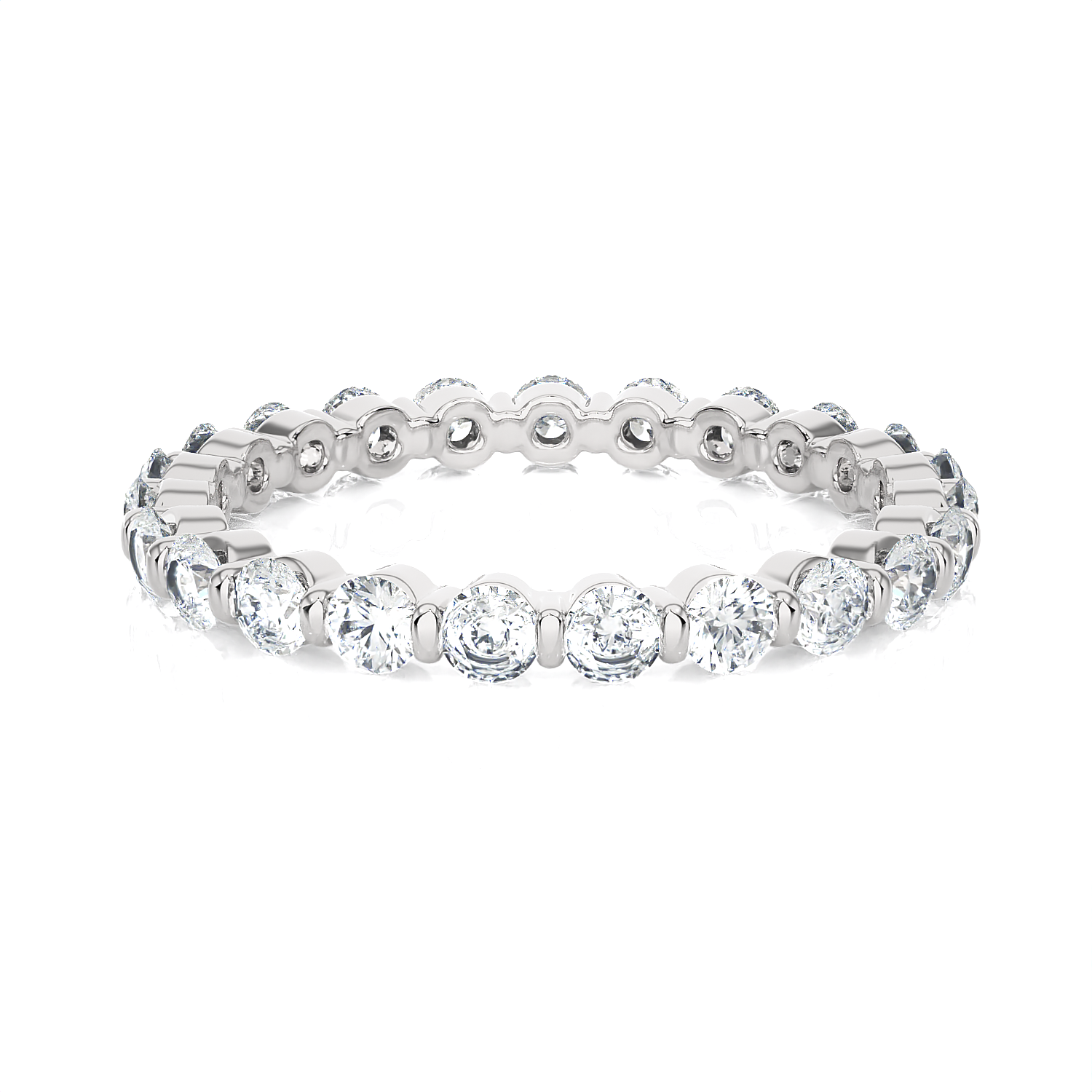 1 5/8 ctw Round Lab Grown Diamond Eternity Band