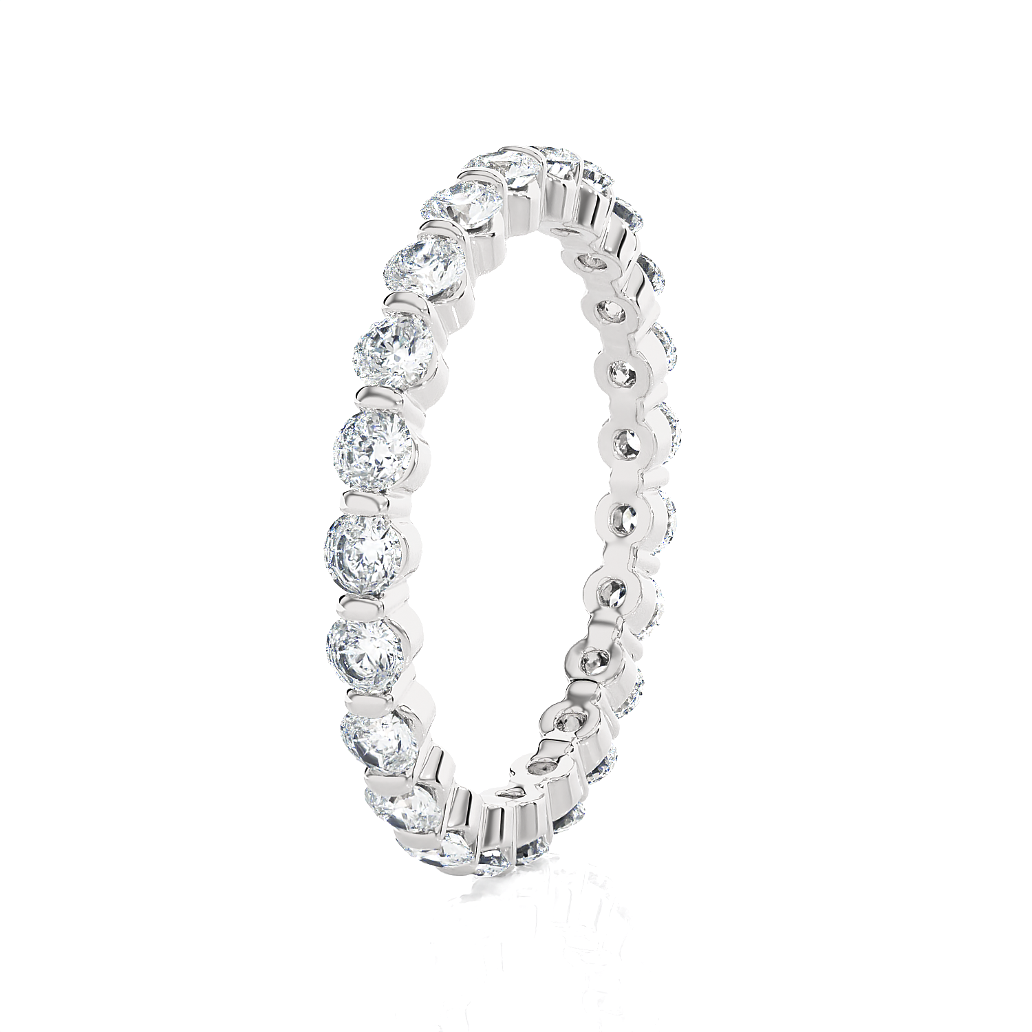1 5/8 ctw Round Lab Grown Diamond Eternity Band