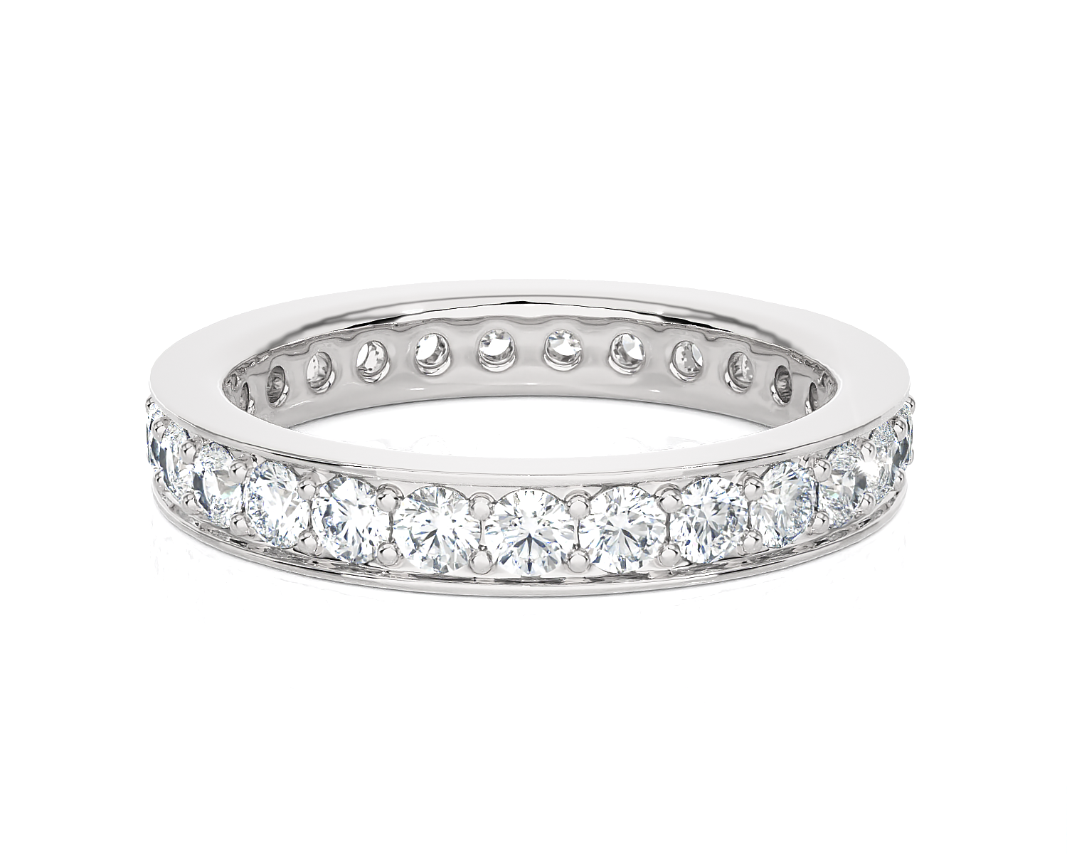 1 7/8 ctw Round Lab Grown Diamond  Eternity Band